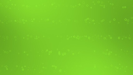 Lime green color bubbles particles moving in line simple and classy background