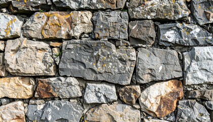 Close-up view of a stone wall