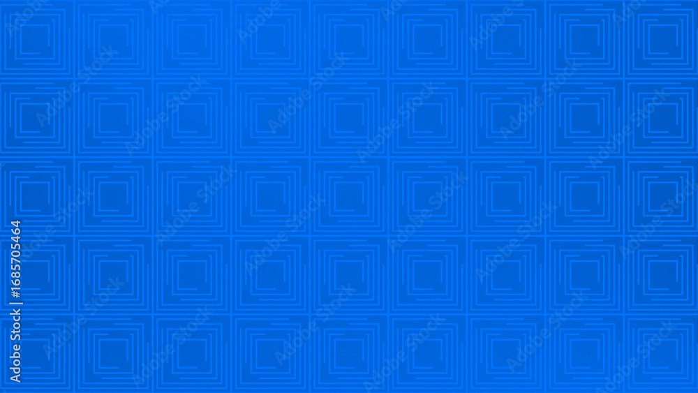 Poster royal blue color square box pattern geometrical simple design background