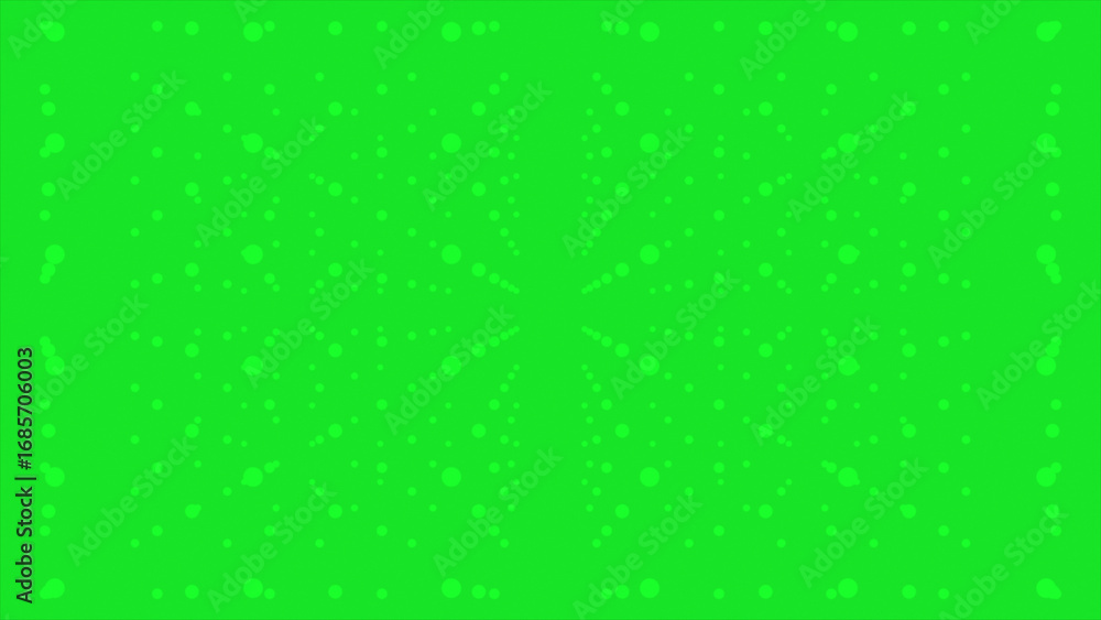 Poster white color 3d dots slowly moving in 3d space futuristic geometrical background