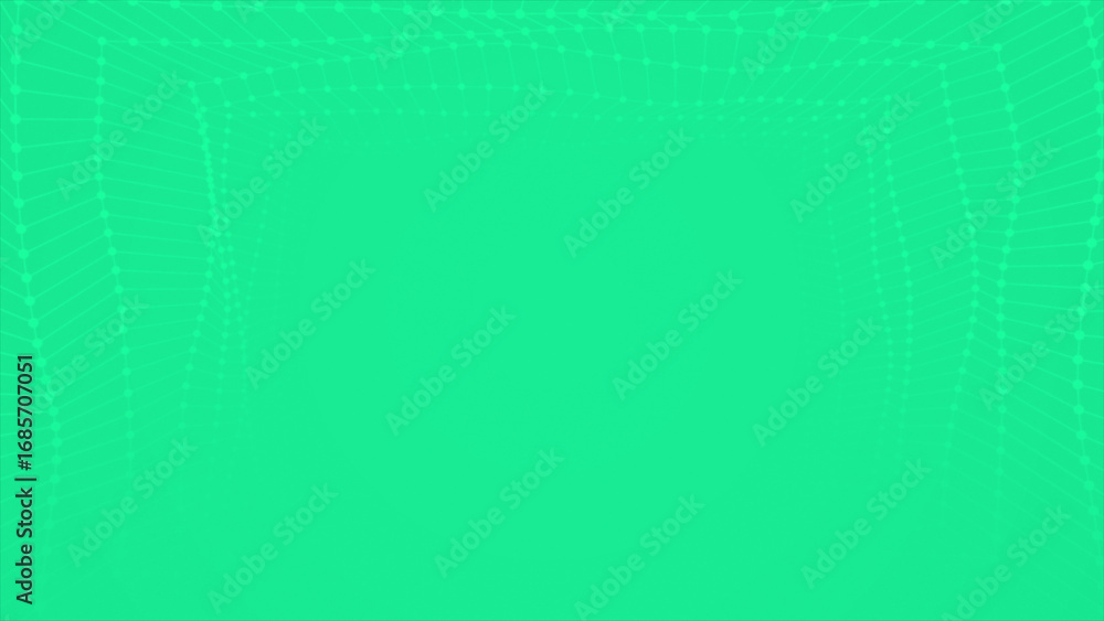 Poster white color hi-tech mesh tunnel geometrical futuristic technology background