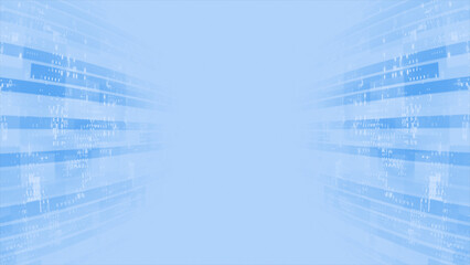 White color hi-tech digital flowing particles futuristic technology background