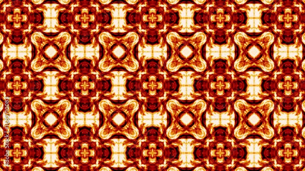 Aufkleber abstract kaleidoscope background symmetrical pattern seamless loop motion graphics.