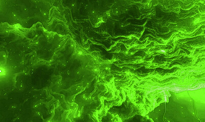abstract green background with bubbles