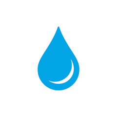 Blue Droplet Illustration Freshness and Purity in Design, Water symbol for various concepts