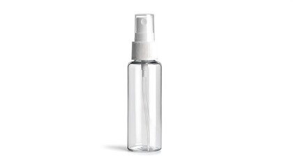 Clear plastic spray bottle