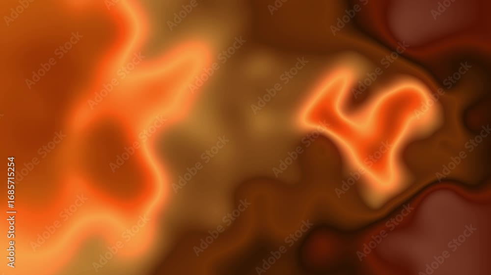 Poster abstract orange and brown motion background loop for creative projects.