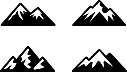 Mountain Silhouettes Collection &ndash; Nature Peaks