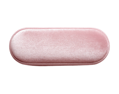 Oval, light pink, textured,  flat object