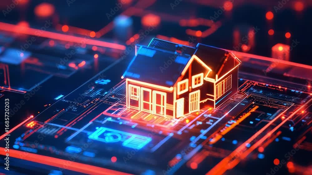Poster smart home automation system controlling energy consumption