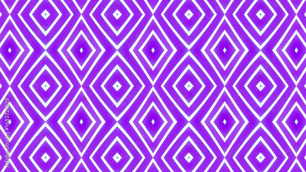 Poster abstract purple diamond pattern background loop animation video.