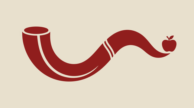 Shofar rosh hashanah jewish holiday apple tradition religion celebration new year