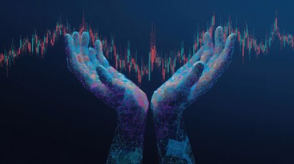 Hands holding financial data