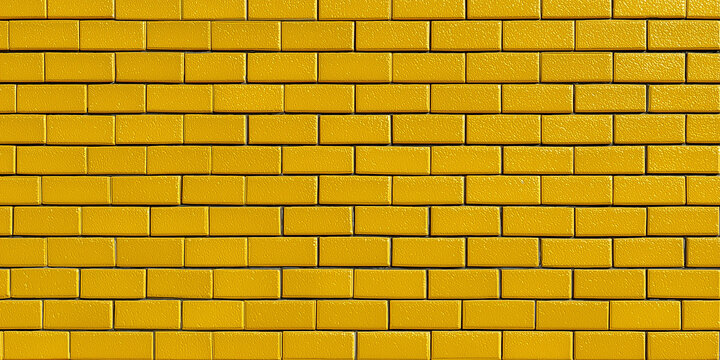 Yellow Brick Road - Wizard of Oz Themed Backgorund texture or wallpaper. Golden brick pattern. Running Bond. Standard.
