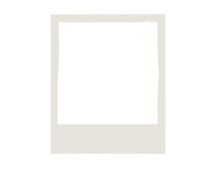 Polaroid card PNG transparent icon, photo frame design, simple placeholder symbol for photography, gallery, image display, scrapbooking, and digital media