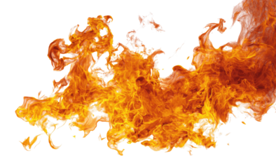 Fiery map of land masses