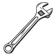 wrench isolated on white background