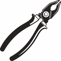 vector illustration of a knife on white