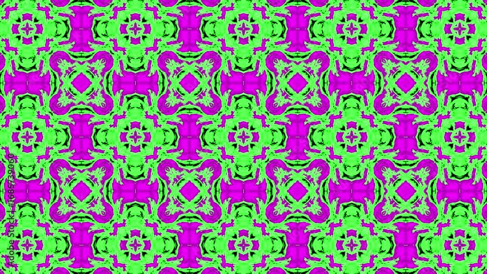 Aufkleber colorful abstract pattern background video loop.