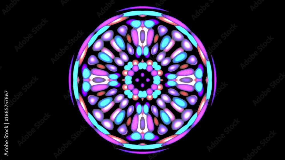 Aufkleber mesmerizing kaleidoscope - abstract patterns in motion.