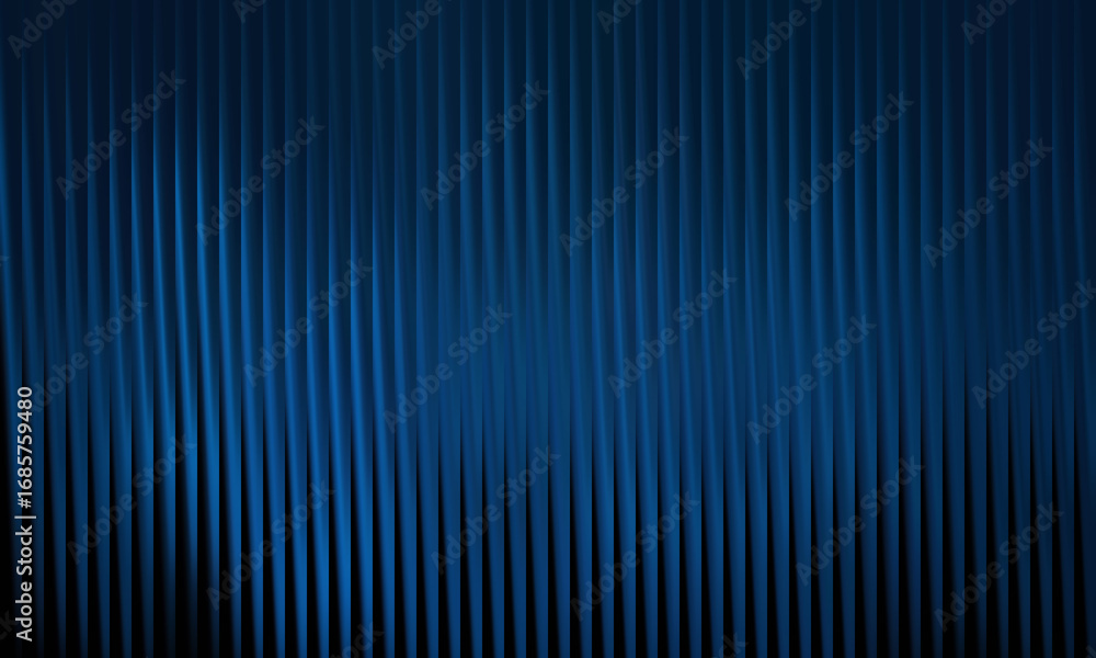 Poster abstract blue background with vertical wavy lines and subtle light effects, creating a sense of dept
