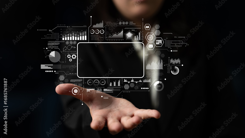 Poster data analytics and big data strategy for real-time analytics, predictive data modeling, business int