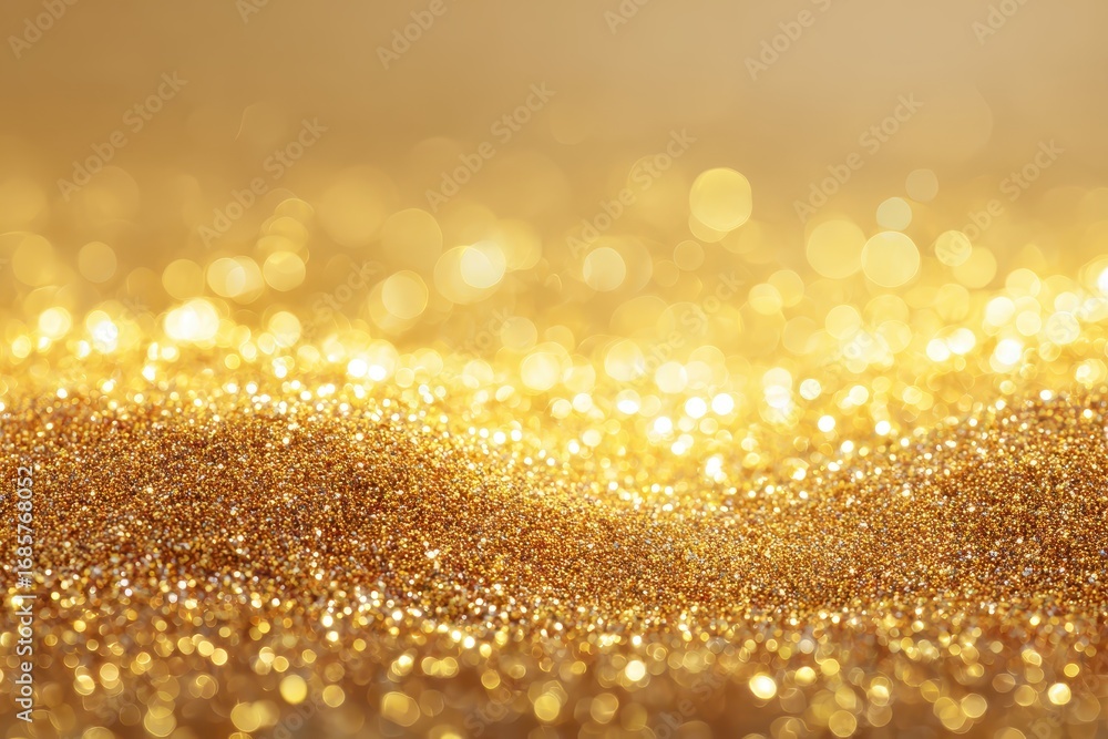 Poster sunlight sparkles creating a shimmering effect on a golden background, enhancing the visual beauty o