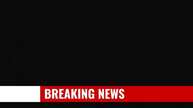 Breaking news lower third and animation design for urgent headline alerts  journalism  and TV broadcast templates.