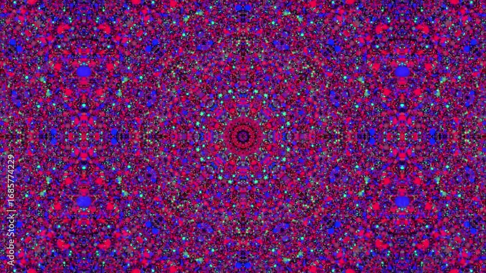 Poster vibrant kaleidoscope - abstract background with geometric patterns.