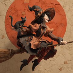 Halloween celebration, ghosts, Halloween, Halloween greeting cards, pumpkin, candy carriage, witch,ghost with phone, ghost with laptop, ghost working on Halloween