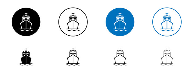 Ship icons set. vector illustration
