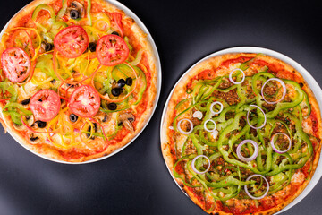 pizza with salami and cheese