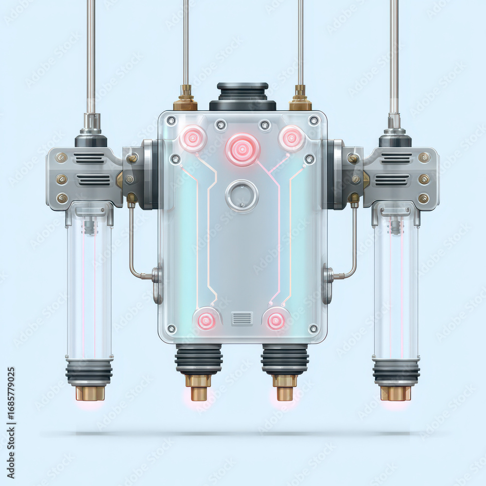 Poster technological circuit: an abstract design of a sophisticated technological circuit, boasting a blend