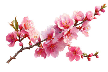 Fototapeta premium Delicate pink blossoms on a branch (2)