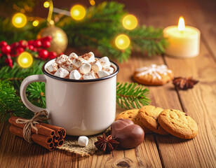 christmas cookies and coffee