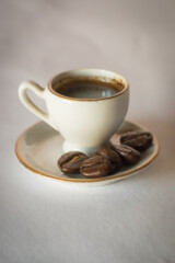 Background with roasted coffee beans