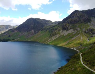 Scenic mountain lake vista (3)