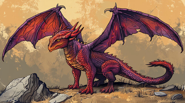 ilustraci&oacute;n, dibujos animados, halloween, caballo, dragones, vector, animal, fantas&iacute;a, arte