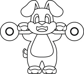 Rabbit Mechanic Wrench Animal Vector Graphic Art Illstration
