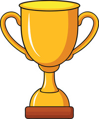 Golden Trophy with Two Handles award