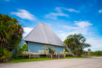 Old abandoned Eerglades National Park building in Carnestown Florida