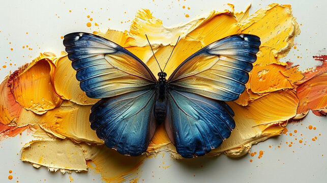 mariposa, alas, blanco, insecto, aislada, naturaleza, negro, amarilla, macro