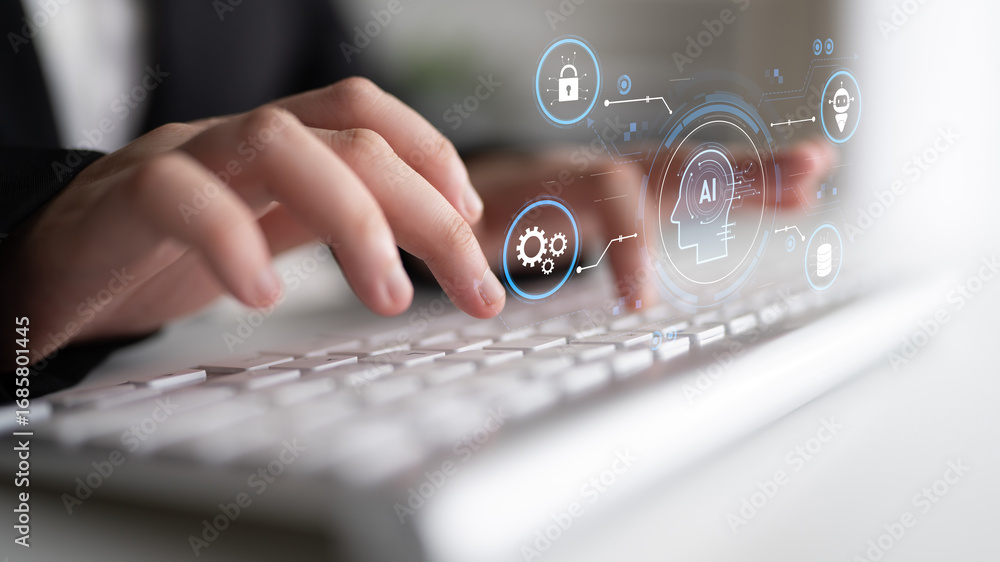 Poster ai security and data ecosystem integrate ai, data, and security into one connected system for automa