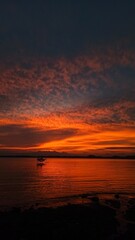 sunset over the sea