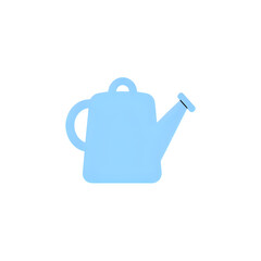 Pastel Blue Watering Can: Perfect for Spring Gardening & Floral Designs