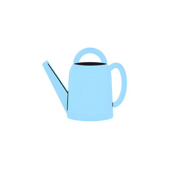 Obraz premium Light Blue Watering Can: Perfect for Gardening Icons & Illustrations