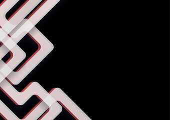 Abstract Geometric Design Modern Black and White Background