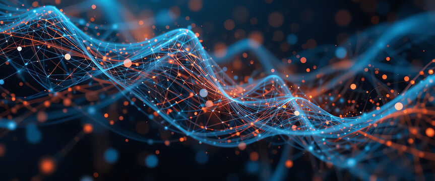 Advanced digital technology network showcasing innovative connectivity solutions for modern data communication, cybersecurity, and digital transformation in a high-tech environment