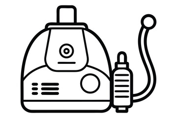 Obraz premium Illustration of a modern home appliance for efficient cleaning tasks