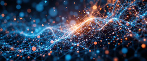 Obraz premium Modern digital technology network showcasing innovative connectivity solutions for communication, cybersecurity, data transfer, and electronic systems in the digital age
